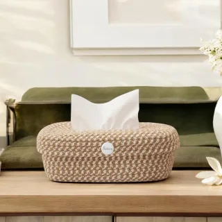 Rope Tissue Box Holder Design 3
